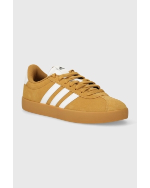 adidas sneakersy zamszowe VL COURT 3.0 kolor żółty ID9183