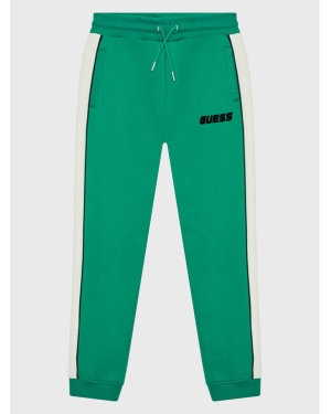 Guess Spodnie dresowe L2BQ19 KBGQ2 Zielony Regular Fit