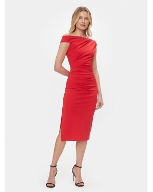 Rinascimento Sukienka koktajlowa CFC0117806003 Czerwony Regular Fit