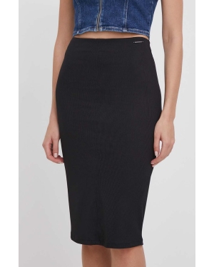 Calvin Klein spódnica kolor czarny midi ołówkowa