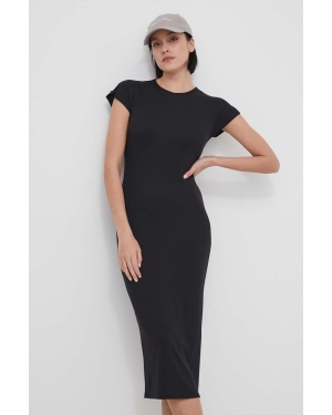 Calvin Klein sukienka kolor czarny midi dopasowana K20K206537