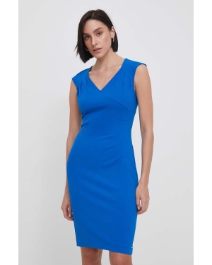 Calvin Klein sukienka kolor niebieski mini dopasowana K20K207034