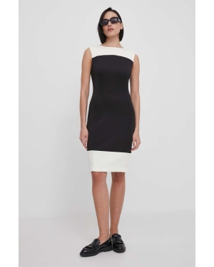 Calvin Klein sukienka kolor czarny mini dopasowana K20K207029