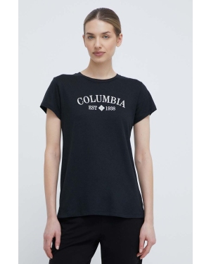 Columbia t-shirt Columbia Trek damski kolor czarny 1992134
