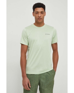 Columbia t-shirt sportowy Hike Hike kolor zielony gładki 1990391