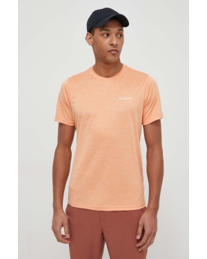 Columbia t-shirt sportowy Hike Hike kolor pomarańczowy gładki 1990391