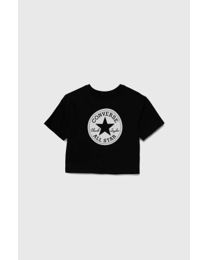 Converse t-shirt dziecięcy kolor czarny