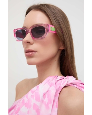 DSQUARED2 okulary przeciwsłoneczne damskie kolor różowy ICON 0017/S