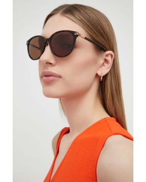 Gucci okulary przeciwsłoneczne damskie kolor brązowy GG1452SK