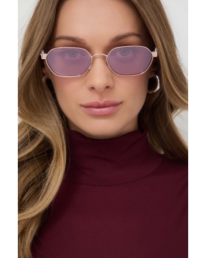 Gucci okulary przeciwsłoneczne damskie kolor niebieski