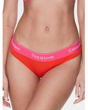 Calvin Klein Underwear Stringi 000QF7283E Pomarańczowy