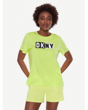 DKNY Sport T-Shirt DP2T5894 Żółty Classic Fit