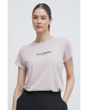 Helly Hansen t-shirt damski kolor różowy