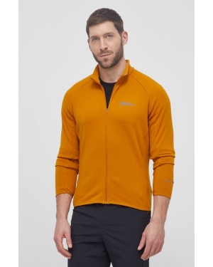 Jack Wolfskin bluza sportowa Gravex Thermo kolor żółty gładka 1711581
