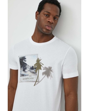 Joop! t-shirt bawełniany Darko męski kolor biały z nadrukiem 3004242710017940