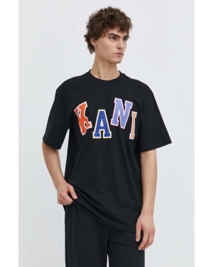 Karl Kani t-shirt bawełniany męski kolor czarny z nadrukiem