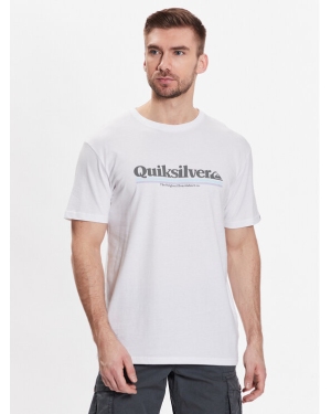 Quiksilver T-Shirt Between The Lines EQYZT07216 Biały Regular Fit
