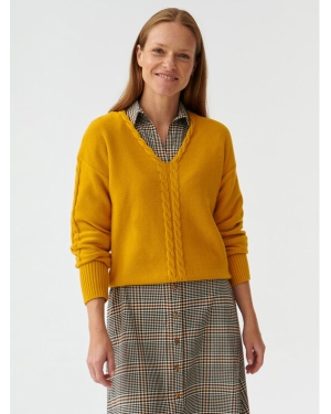 Tatuum Sweter Poli T2319.091 Żółty Oversize
