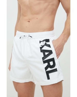 Karl Lagerfeld szorty kąpielowe kolor biały