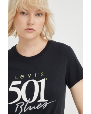 Levi's t-shirt bawełniany kolor czarny