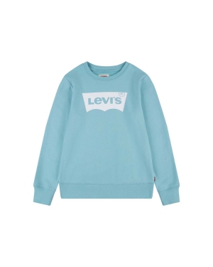 Levi's bluza dziecięca kolor turkusowy z nadrukiem
