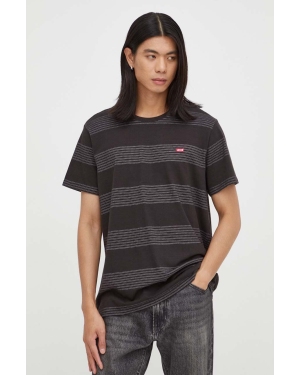 Levi's t-shirt męski kolor czarny z nadrukiem