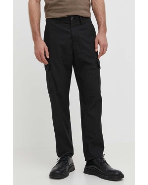 Marc O'Polo spodnie bawełniane kolor czarny proste