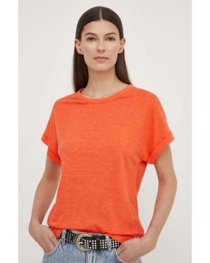 Marc O'Polo t-shirt damski kolor pomarańczowy