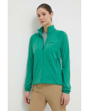 Marmot bluza sportowa Leconte kolor zielony gładka