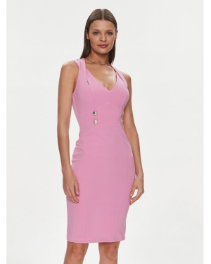 Rinascimento Sukienka koktajlowa CFC0019370002 Różowy Regular Fit