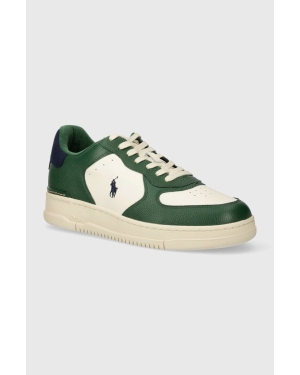 Polo Ralph Lauren sneakersy skórzane Masters Crt kolor zielony 809931571003