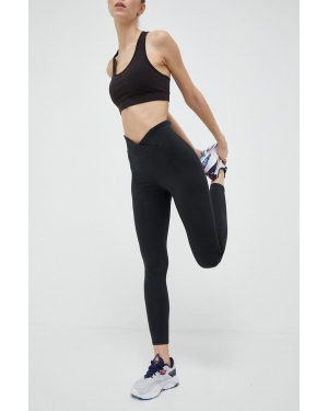 Reebok legginsy treningowe Workout Ready kolor czarny gładkie