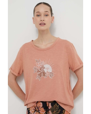 Roxy t-shirt damski kolor pomarańczowy ERJZT05667
