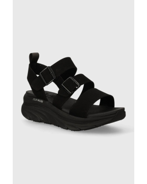 Skechers sandały RELAXED FIT damskie kolor czarny na platformie