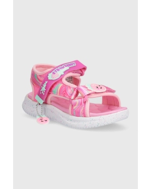 Skechers sandały dziecięce JUMPSTERS SANDAL SPLASHERZ kolor różowy