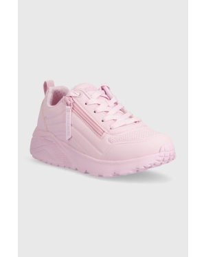 Skechers sneakersy dziecięce UNO LITE EASY ZIP kolor różowy