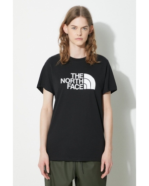 The North Face t-shirt bawełniany W S/S Relaxed Easy Tee damski kolor czarny NF0A87N9JK31