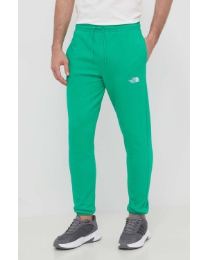 The North Face spodnie dresowe kolor zielony gładkie NF0A7ZJBPO81