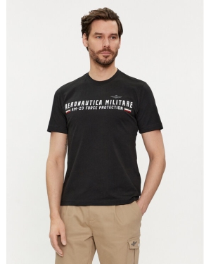 Aeronautica Militare T-Shirt 241TS1942J538 Czarny Regular Fit
