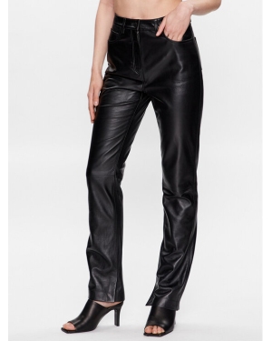 Calvin Klein Spodnie skórzane K20K205487 Czarny Regular Fit
