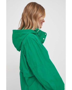 Tommy Hilfiger kurtka damska kolor zielony przejściowa oversize