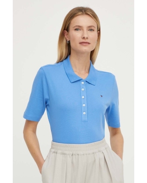 Tommy Hilfiger t-shirt damski kolor niebieski WW0WW37820