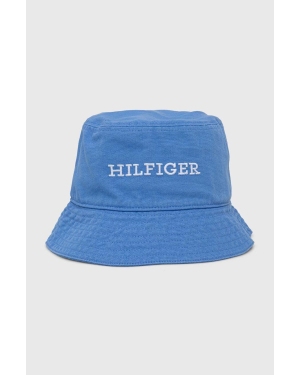 Tommy Hilfiger kapelusz bawełniany kolor niebieski bawełniany AM0AM12302