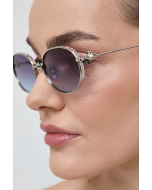 Vivienne Westwood okulary przeciwsłoneczne damskie kolor srebrny VW702286753