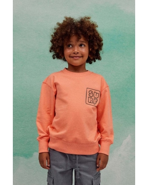 zippy bluza bawełniana dziecięca kolor pomarańczowy z nadrukiem