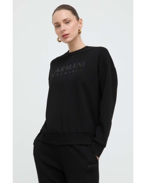 Armani Exchange bluza damska kolor czarny z nadrukiem 3DYM78 YJEPZ