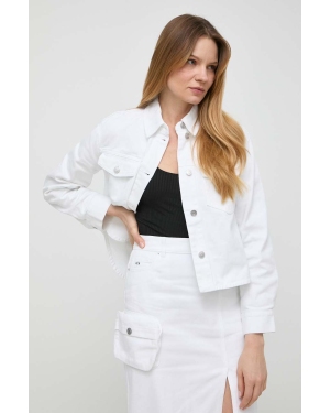 Armani Exchange kurtka jeansowa damska kolor biały przejściowa 3DYB49 Y15MZ