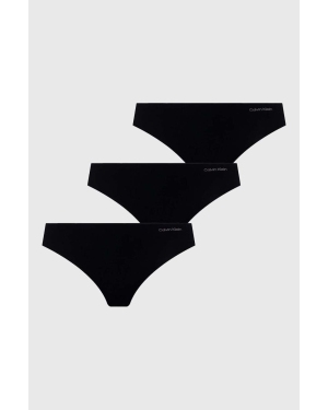 Calvin Klein Underwear stringi 3-pack kolor czarny