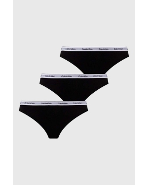 Calvin Klein Underwear stringi 3-pack kolor czarny