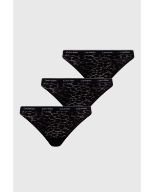 Calvin Klein Underwear figi 3-pack kolor czarny